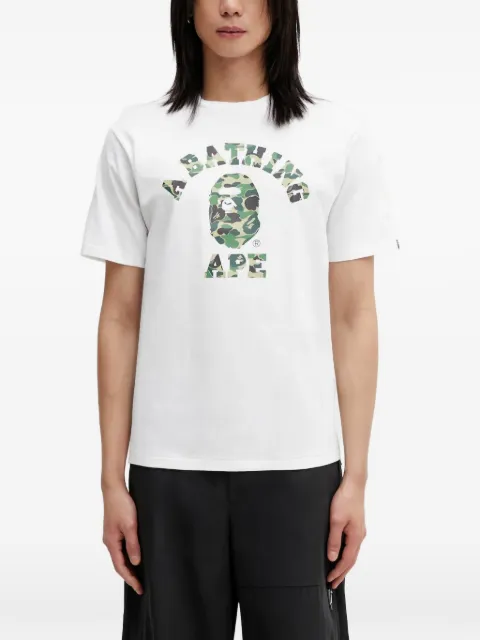 A BATHING APE® logo-print T-shirt White 001TEL801005M