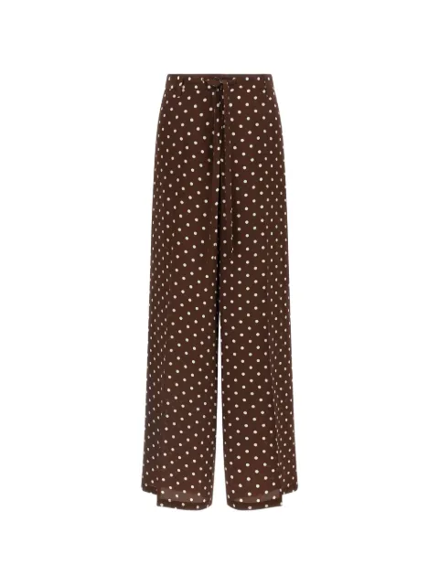 P.A.R.O.S.H. polka-dot drawstring trousers Brown D232498SBILLO
