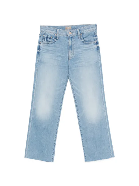 MOTHER Rambler mid-rise raw-cut jeans Blue 109171709