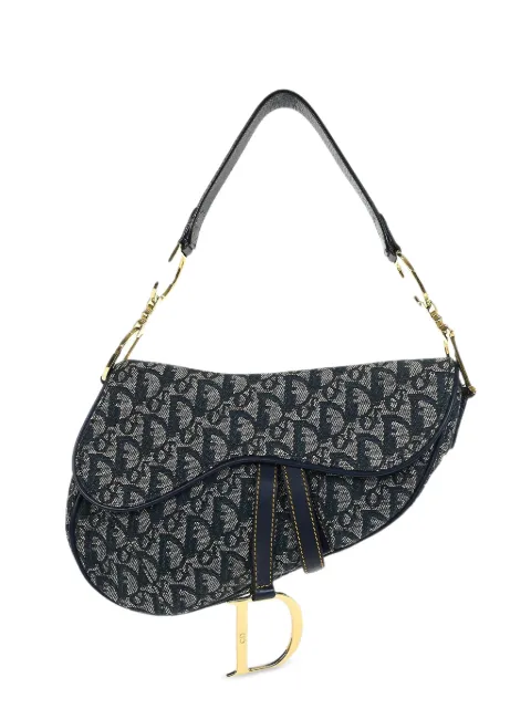 Christian Dior Pre-Owned 2000 Saddle tote bag Blue 155129