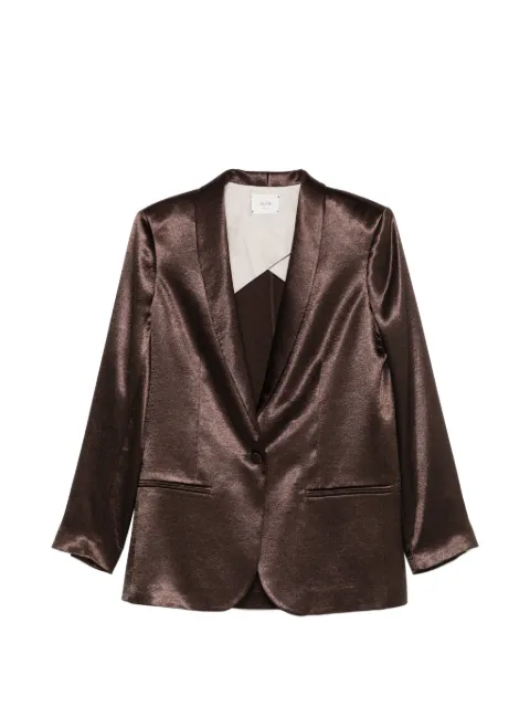 Alysi shiny smoking jacket Brown 116815P6061
