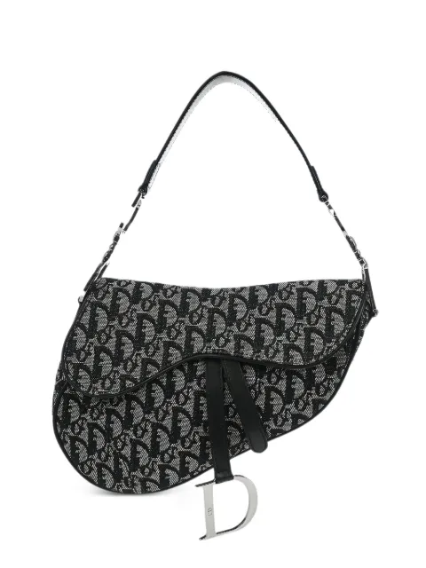 Christian Dior Pre-Owned 2003 Saddle canvas tote bag Black 155125