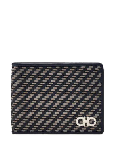 Ferragamo wallet with lattice Blue 789775