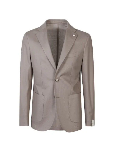 L.B.M. 1911 Jack textured blazer Neutrals 281165182
