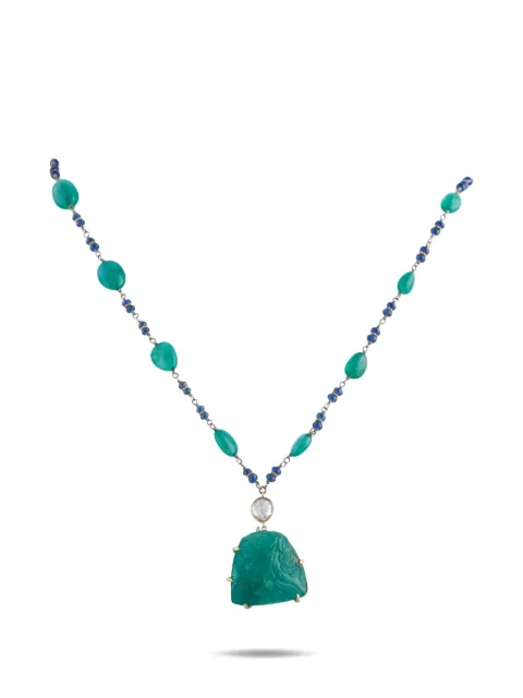 LB Exclusive diamond and emerald necklace Gold MF12012826
