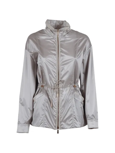 Moorer drawstring zipped jacket Grey MODPA100747TEPAP51