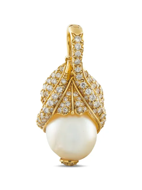 LB Exclusive diamond and pearl pendant Gold MF21012826