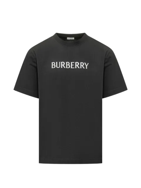 Burberry logo cotton T-shirt Black 8122387