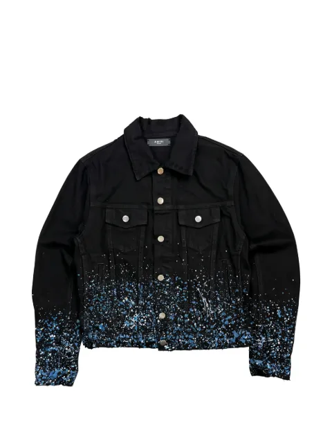 AMIRI crystal painter trucker jacket Black AMIRIBLACKCRYSTALPAINTERTRUCKER