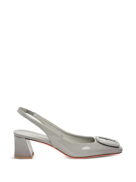 Santoni buckle-detail pumps Grey WDMN70342HA2TVAA