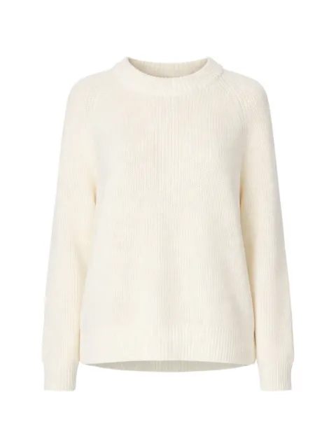 Jenni Kayne ribbed knit cotton sweater Neutrals 8747401B24