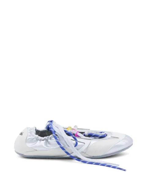 Puraai beaded-embellishment sneakers Silver PU802L004