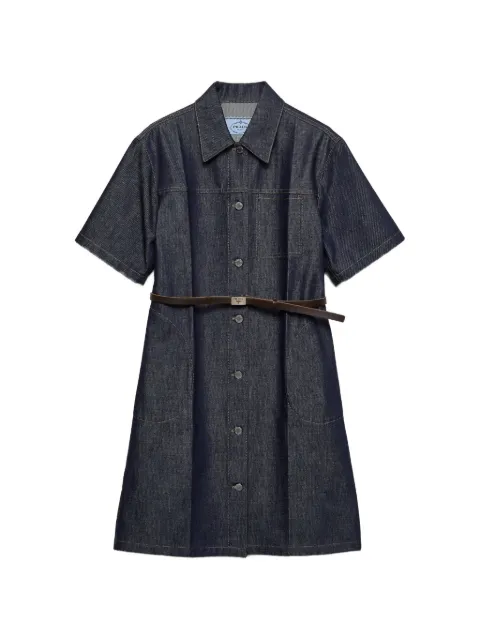 Prada belted denim dress Blue GFA142SOOO18MD