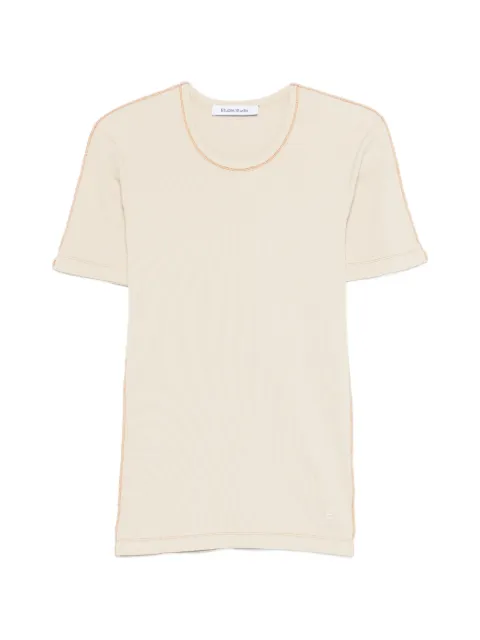 Études Studio rib trim T-shirt Neutrals E26MMTSH16303