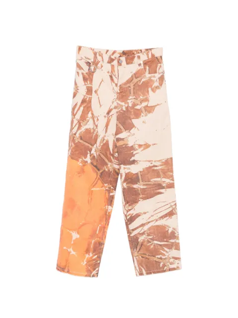 Études Studio x Maia Ruth Lee abstract-print loose-fit jeans Neutrals E26MCTRO58498
