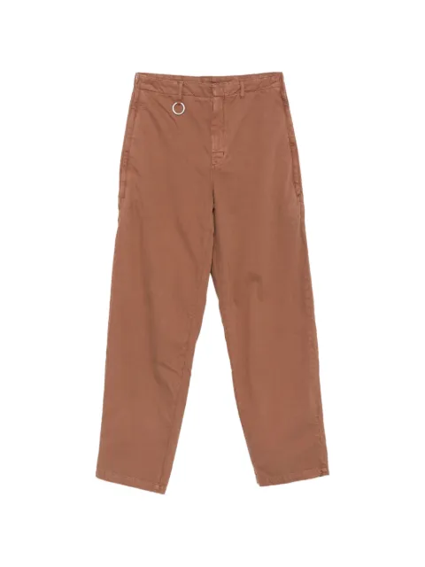 Études Studio zip-detail chino trousers Brown E26MMTRO46563