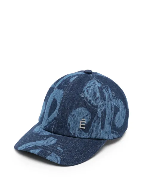 Études Studio logo-plaque denim cap Blue E26NCACC91342