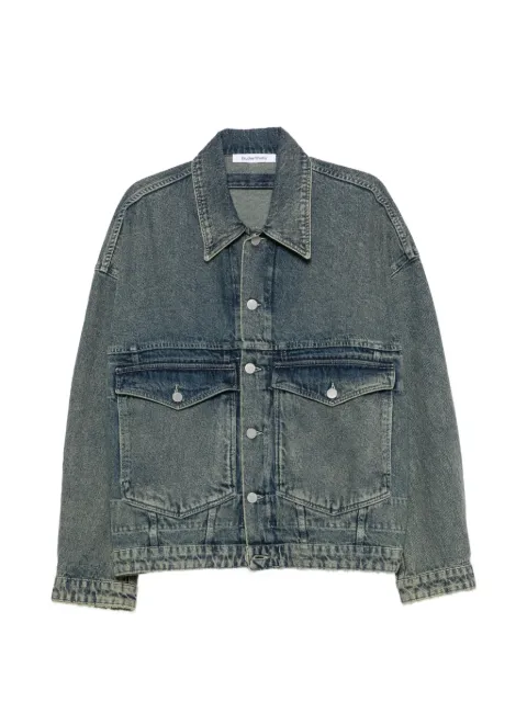 Études Studio frayed-detail denim jacket Blue E26MMOUT51203