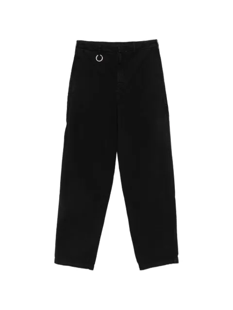 Études Studio zip-detail chino trousers Black E26MMTRO46596