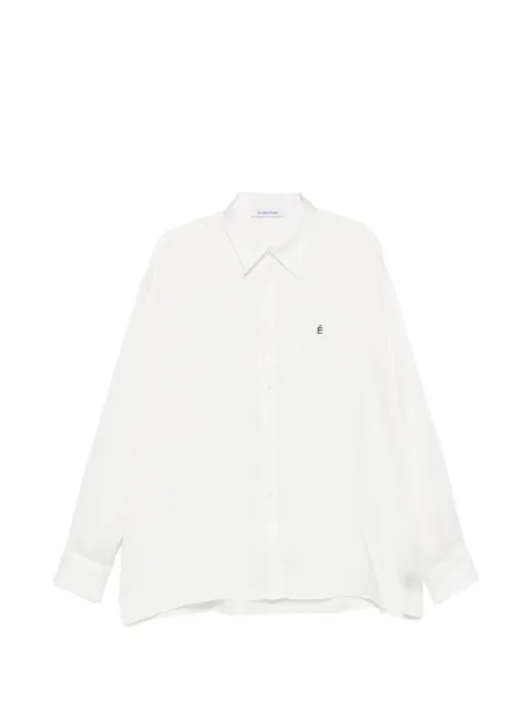 Études Studio logo-embroidered oversized shirt White C00MESHI35001