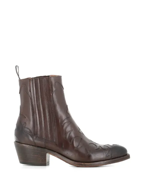 Sartore patterned leather boots Brown 26ESR3645SQ
