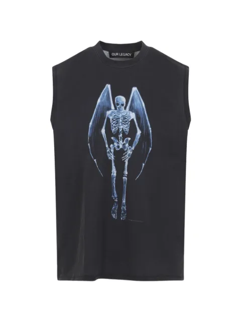 OUR LEGACY Breathe print tank Black M2266BF