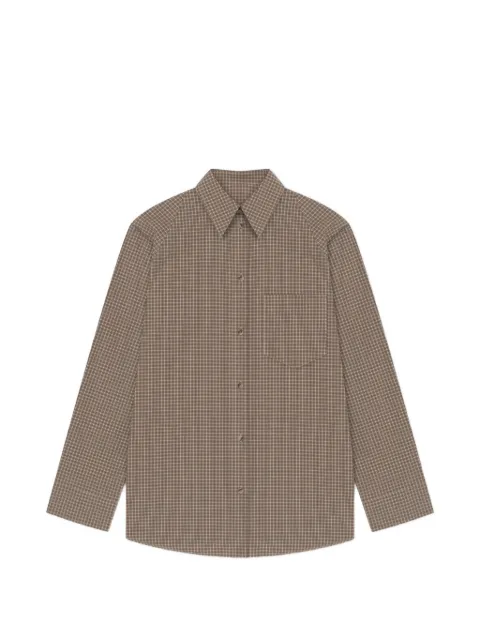 Nanushka Arleen chest-pocket shirt Brown NW25FWTP25576
