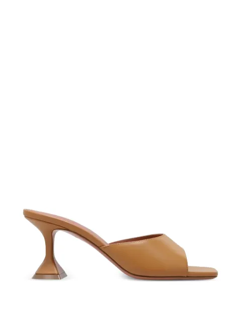 Amina Muaddi Lupita leather sandals Brown 16S365935LUP