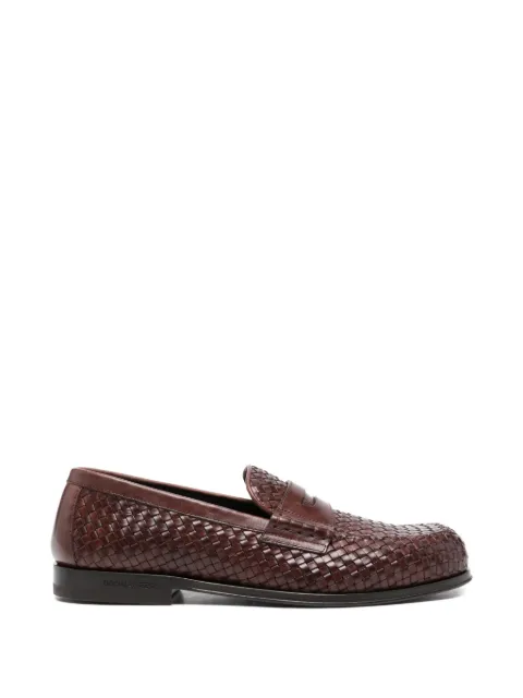 DSQUARED2 Neoclassic leather loafers Brown LOM004901505391