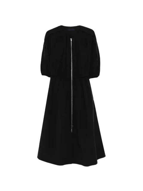 Juun.J zip-fastening midi dress Black JW6371W055