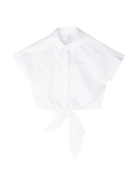 Adam Lippes Mila tie detail top White S26132CS