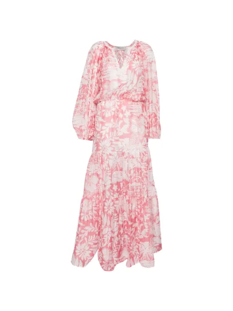 ERMANNO FIRENZE floral-print maxi dress Pink D48EQ055EC4