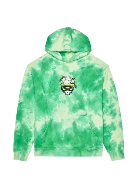 Malbon Golf tie-dye hoodie Green CM9917GTD