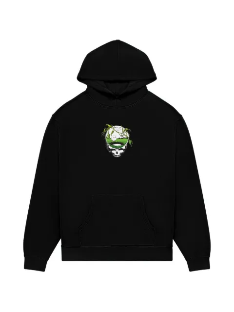 Malbon Golf graphic-print hoodie Black CM9917BLK