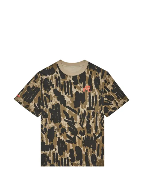 Malbon Golf camouflage-pattern T-shirt Brown CM9825BCM