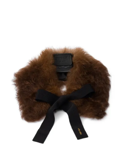 Prada shearling collar Brown 57050SOOO17WY