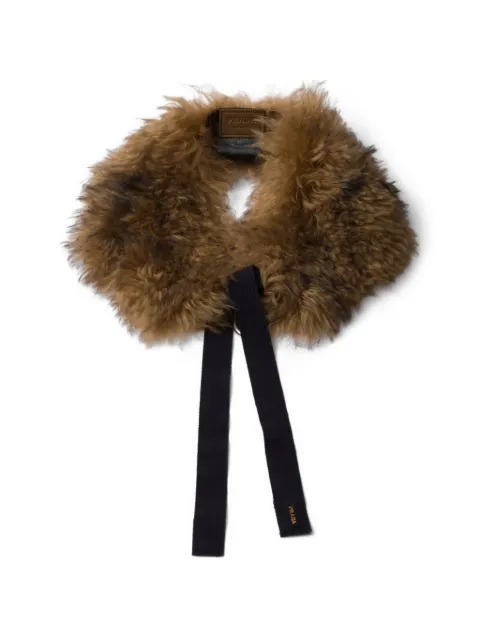 Prada shearling collar Brown 57049SOOO1775