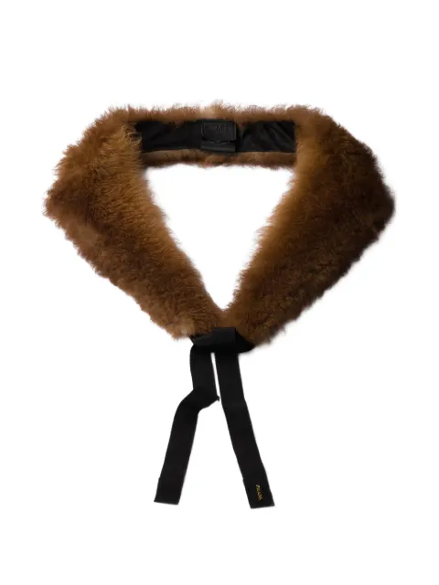Prada shearling collar Brown 57051SOOO17WY