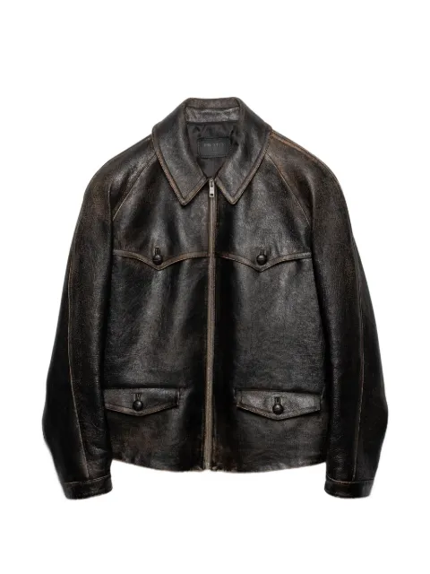 Prada leather jacket Black 58A261SOOO18OL