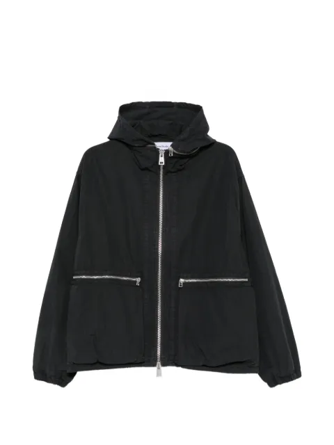 Études Studio hooded zip-up jacket Black E26MMOUT74195