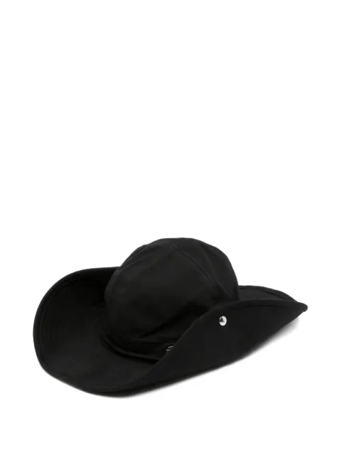 Études Studio logo-plaque wide-brim hat Black E26NMACC92196
