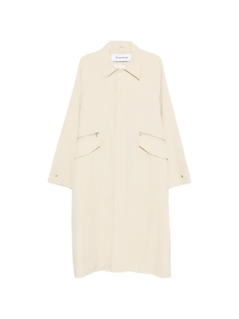 Études Studio zip-pockets overcoat Neutrals E26MMOUT770