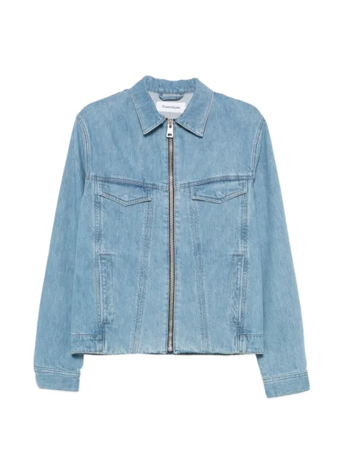 Études Studio zip-up slim-fit denim jacket Blue E26MMOUT50042