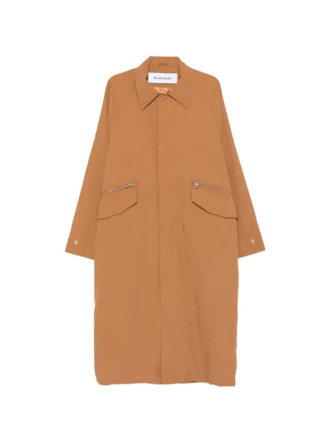 Études Studio zip pocket overcoat Brown E26MMOUT77063