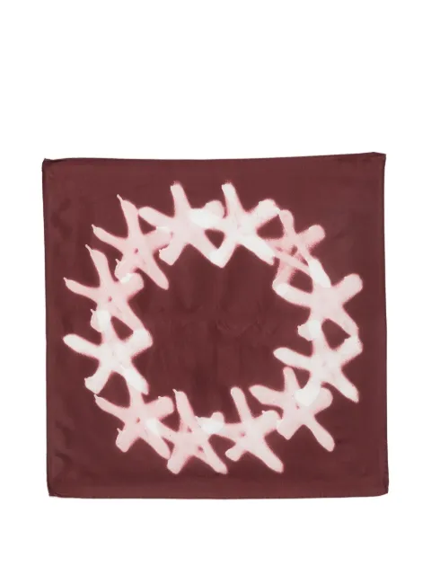 Études Studio Europa spray-effect cotton bandana Red E26NMACC94152
