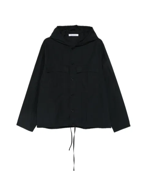 Études Studio hooded button-down shirt jacket Black E26MMOUT38099