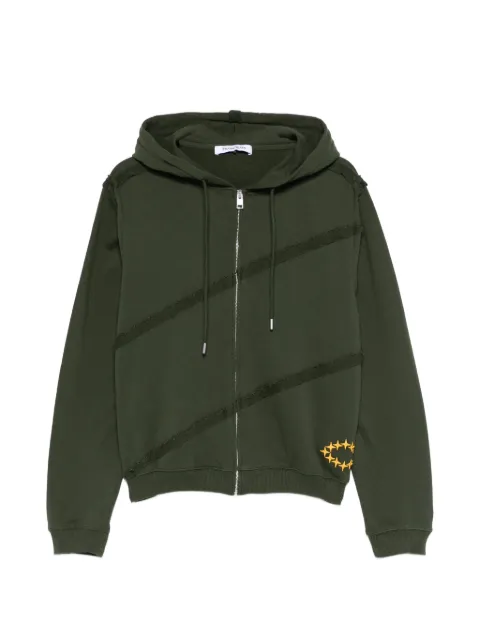Études Studio zip-up hoodie Green E26MMSWE28034