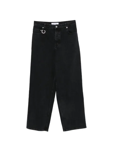 Études Studio logo-patch loose-fit jeans Black C00METRO58099