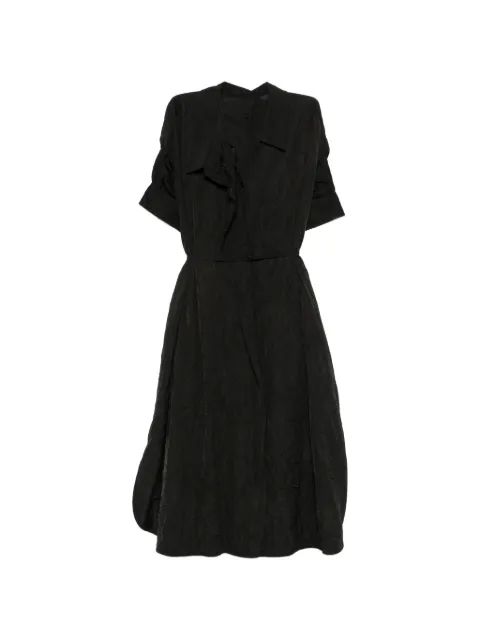 Juun.J crinkled shirt dress Black JW6371W025