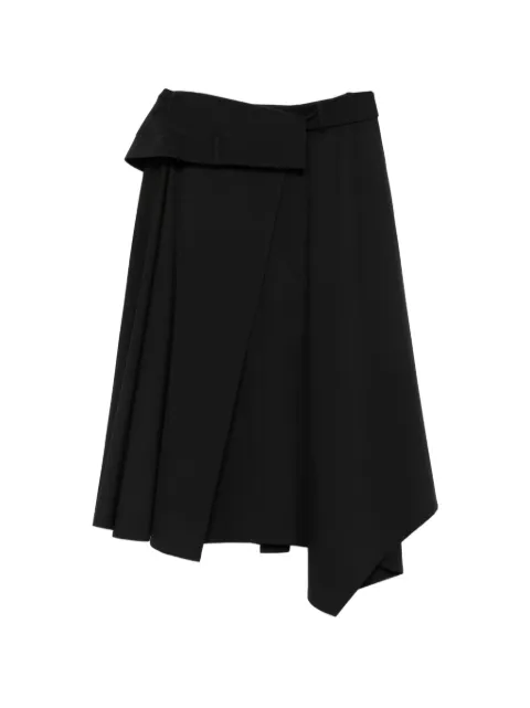 Juun.J asymmetric midi skirt Black JW6127W015